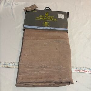 New England rod pocket window panels nib